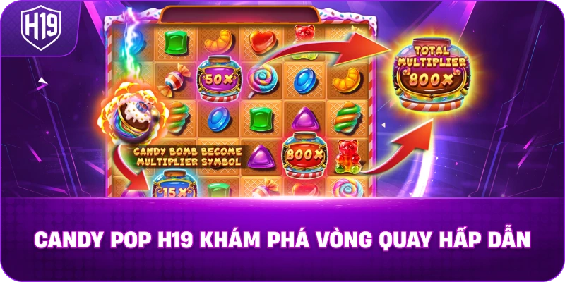 Candy Pop H19 khám phá vòng quay hấp dẫn